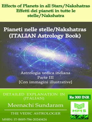 cover image of Effetti dei pianeti in tutte le stelle/Nakshatra (Italian)